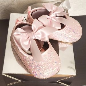 Badgley Mischka baby ballet slipper